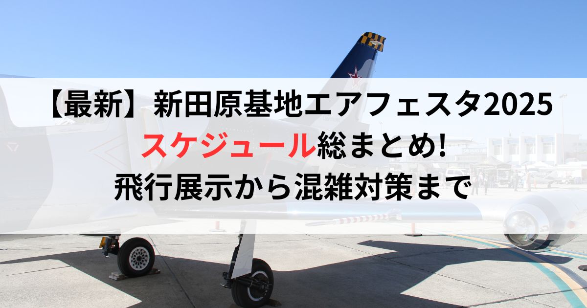 【最新】新田原基地エアフェスタ2025スケジュール総まとめ!飛行展示から混雑対策まで