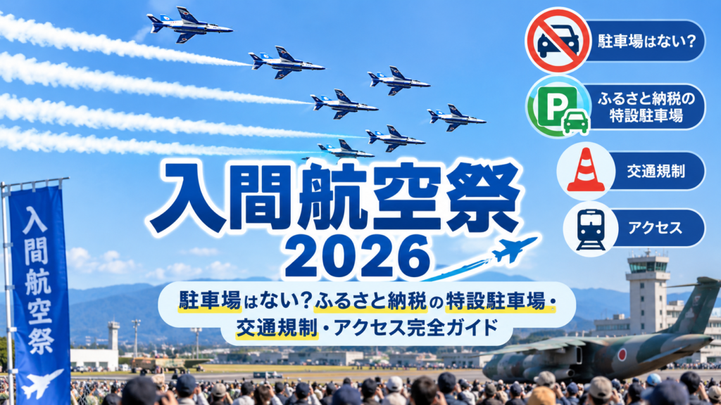 【入間航空祭2026】駐車場はない？ふるさと納税の特設駐車場・交通規制・アクセス完全ガイド
